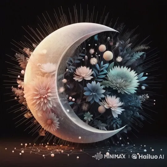 Cosmic Moonlight Ballet with Swirling Starry Flowers – AI Generated Video | Hailuo AI