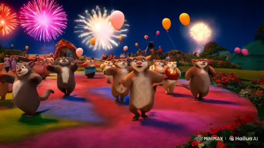 Anthropomorphic Animals Dance in Disney-Inspired Night – AI Generated Video | Hailuo AI