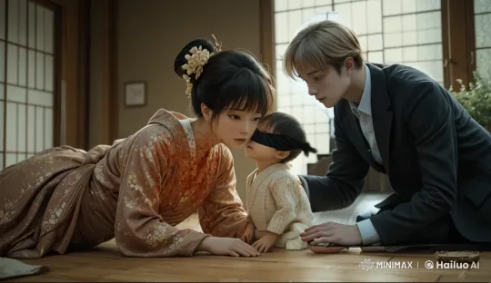 Madame Butterfly's Tragic Final Embrace in Minimalist Home – AI Generated Video | Hailuo AI