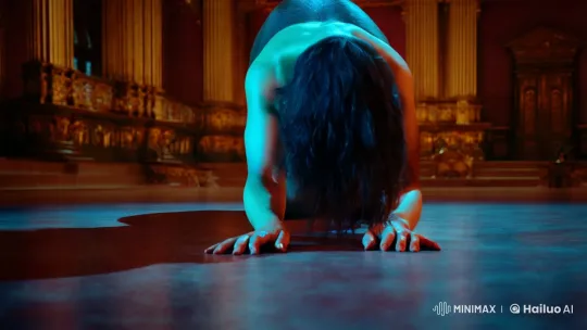 Human to Horse Transformation in Ornate Chamber – AI Generated Video | Hailuo AI
