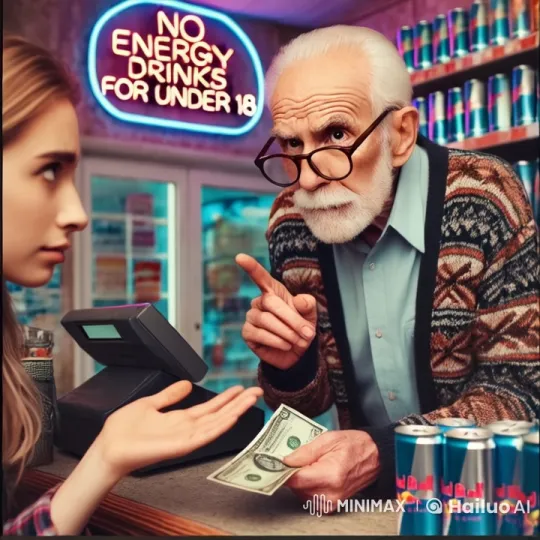 Elderly Shopkeeper Assaulted in Energy Drink Store – AI Generated Video | Hailuo AI