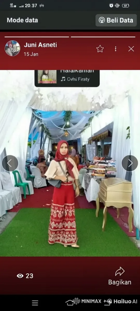 Festive Indoor Gathering with Confidently Posed Woman – AI Generated Video | Hailuo AI
