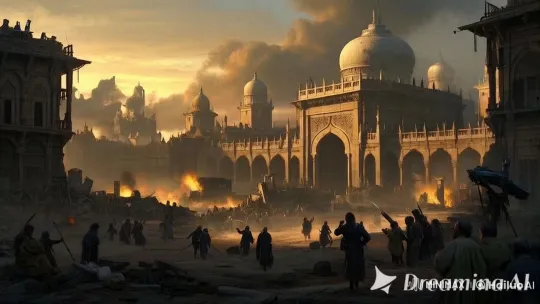 19th Century Palace Amidst War Chaos - 8k Live2D Realism – AI Generated Video | Hailuo AI