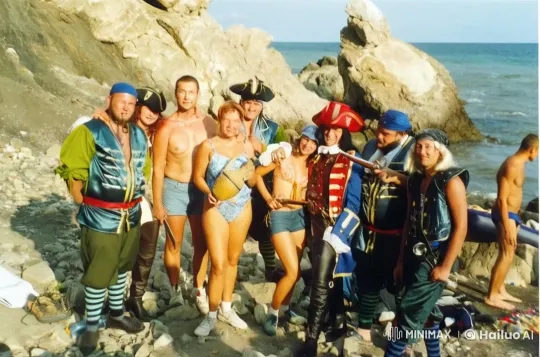 Pirate-Themed Beach Event with Playful Captives – AI Generated Video | Hailuo AI