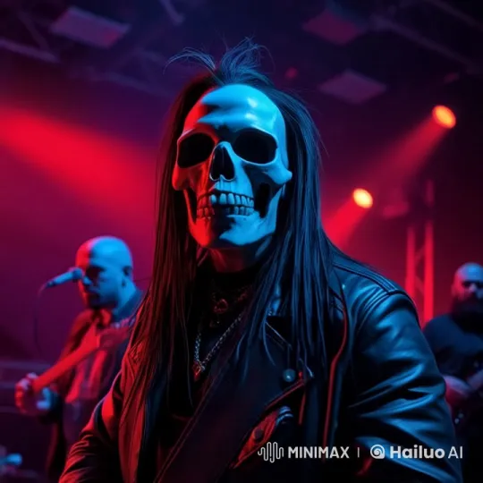 Animated Metal Singer in Live2D Performance – AI Generated Video | Hailuo AI