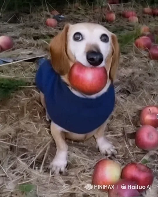 SpongeBob Stealthily Steals Apple from Dog – AI Generated Video | Hailuo AI