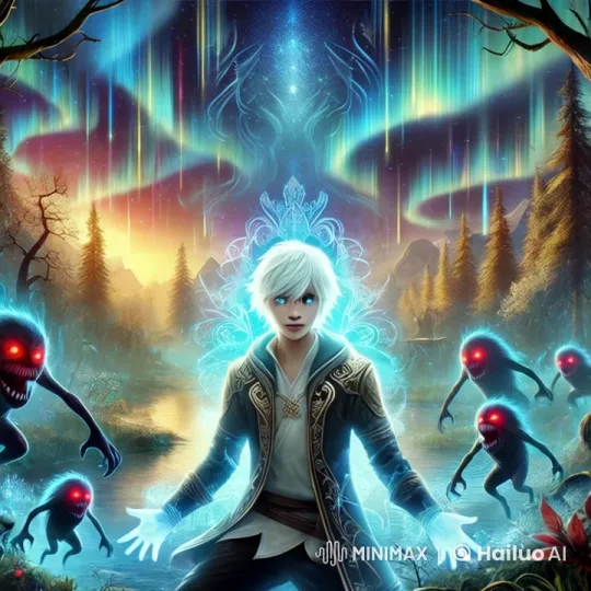 Boy Fights Creatures in Mystical Forest, Proclaims Himself King – AI Generated Video | Hailuo AI