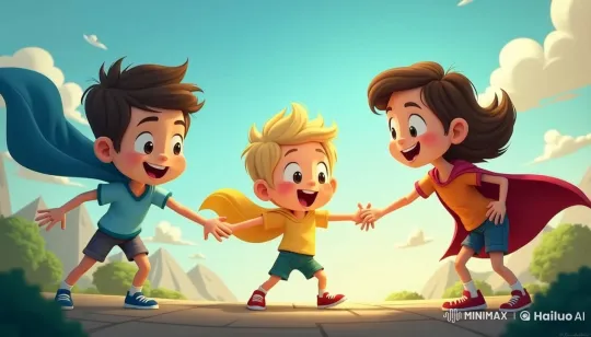 Children's Superpowers: Teamwork and Friendship Adventure – AI Generated Video | Hailuo AI