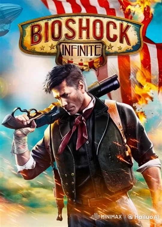 Bioshock Infinite's Protagonist Threatens Viewers in Live2D Animation – AI Generated Video | Hailuo AI