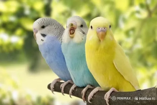 Colorful Budgerigars Engage in Fierce Fight – AI Generated Video | Hailuo AI
