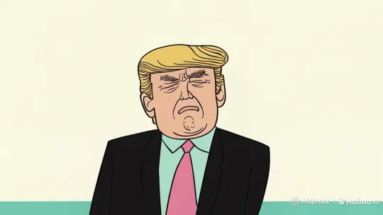 Animated Cartoon of Donald Trump Crying in Loop – AI Generated Video | Hailuo AI
