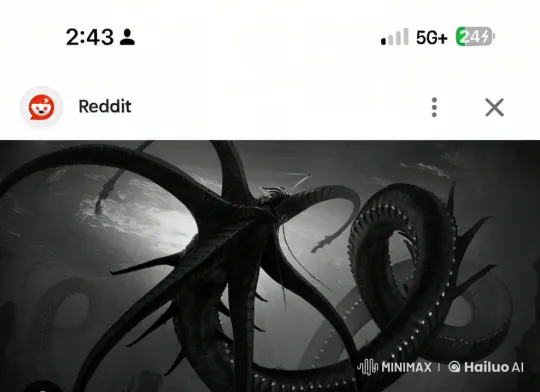 Dark Depths: Live2D's Terrifying Sea Creature – AI Generated Video | Hailuo AI