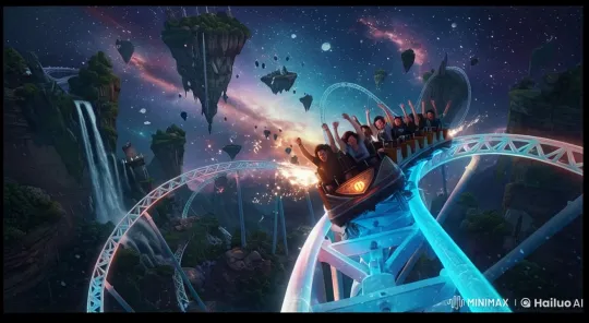 Fantasy Rollercoaster Ride: Ultra-Realistic Cinematic Experience – AI Generated Video | Hailuo AI