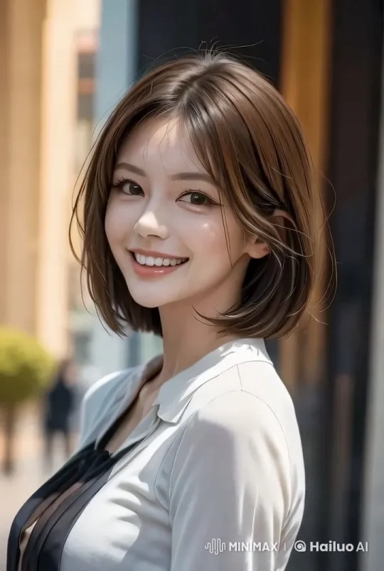 Japanese Actress Serenades with Charm in Urban Setting – AI Generated Video | Hailuo AI