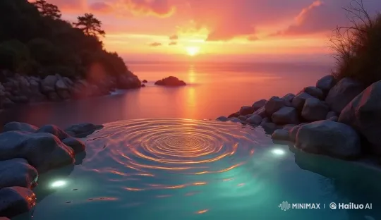 Dolphins and Turtles Dance in Sunset's Glow – AI Generated Video | Hailuo AI