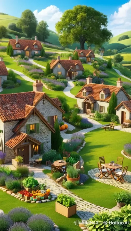 8K Tour of Enchanting Stone Cottages in Pastoral Paradise – AI Generated Video | Hailuo AI