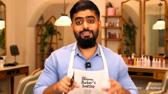Babar's Barber Shop: A Haircut Gone Hilariously Awry – AI Generated Video | Hailuo AI