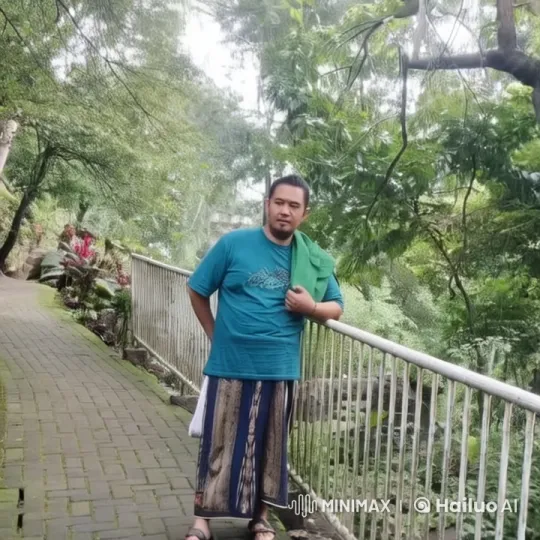 Man Embraced by Woman Amidst Lush Forest – AI Generated Video | Hailuo AI