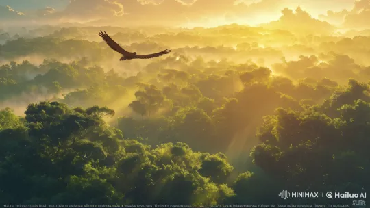 Legendary Jatayu Ascends in High-Quality Anime Landscape – AI Generated Video | Hailuo AI
