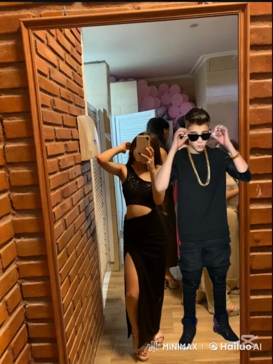 Couple Poses for Selfie in Festive Setting – AI Generated Video | Hailuo AI