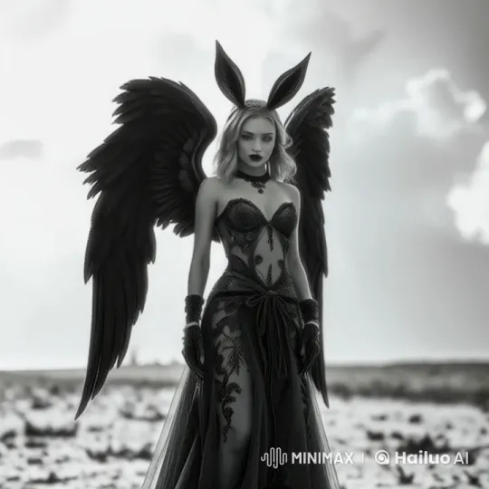 Angel Wings and Flirty Charm in Live2D Animation – AI Generated Video | Hailuo AI