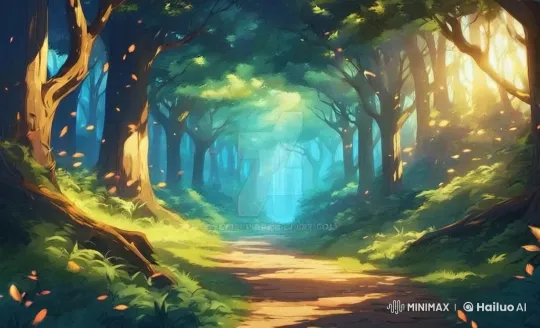 Animated Walk Through a Serene Forest Path – AI Generated Video | Hailuo AI