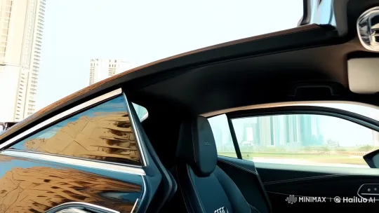 Young Man Drives Luxurious Audi in Stylish Dubai Setting – AI Generated Video | Hailuo AI