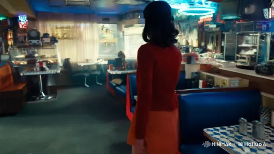 1960s Diner: Woman in VHS-Style Nostalgia – AI Generated Video | Hailuo AI