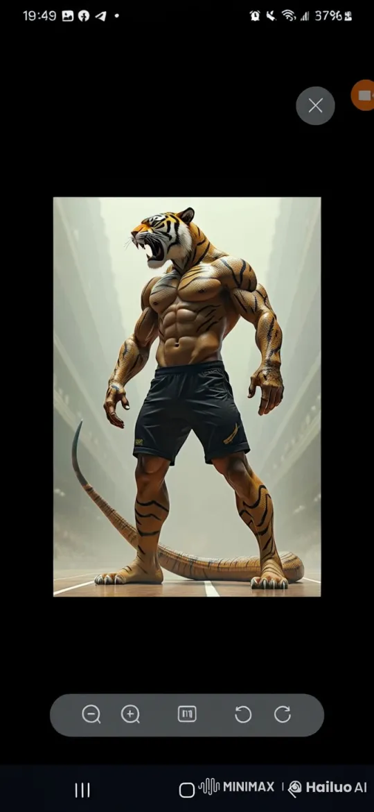 Anthropomorphic Tiger Commands Soccer Field Respect – AI Generated Video | Hailuo AI