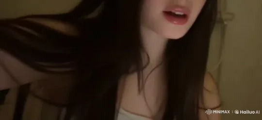 Young Woman Smoking Cigarette in Softly Lit Room – AI Generated Video | Hailuo AI