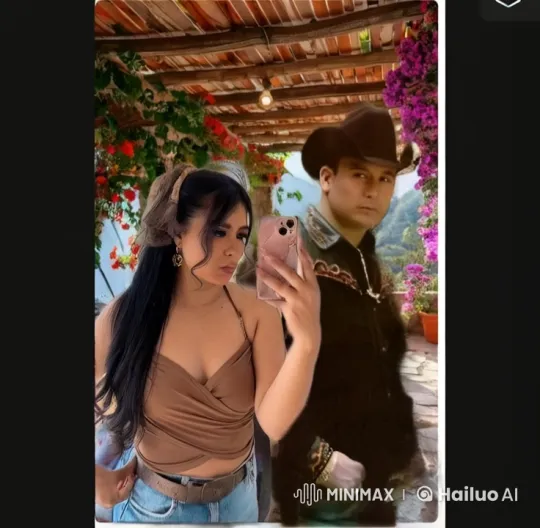 Couple Shares Tender Moment Under Floral Pergola – AI Generated Video | Hailuo AI
