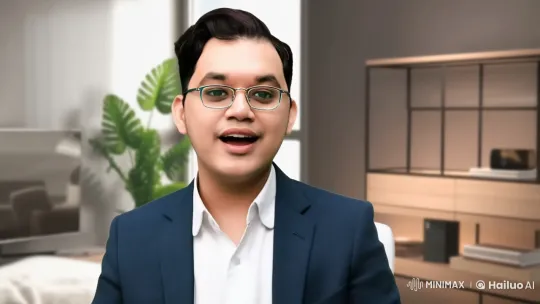 Young Professional Engages with TikTok Audience in Modern Setting – AI Generated Video | Hailuo AI