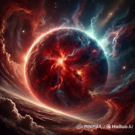 Massive Star on Brink of Explosion: Cosmic Spectacle – AI Generated Video | Hailuo AI