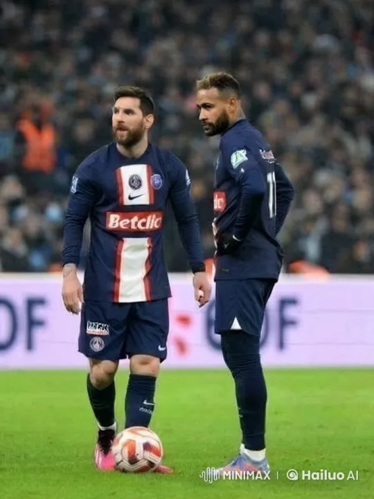 Tense Exchange Between PSG Soccer Players on Field – AI Generated Video | Hailuo AI