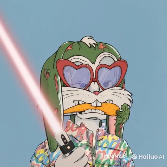 Animated Rabbit Wields Light Saber in Calm, Focused Scene – AI Generated Video | Hailuo AI
