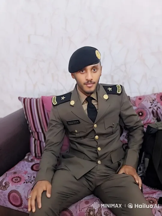 Military Man Relaxing with Cigarette in Living Room – AI Generated Video | Hailuo AI
