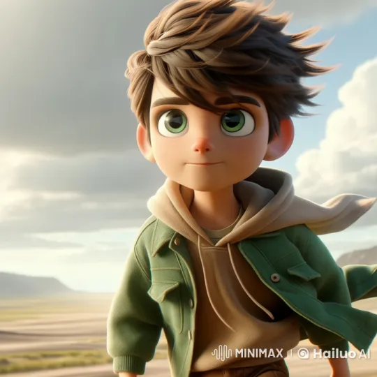 Boy Walks Through Scenic Adventure Landscape – AI Generated Video | Hailuo AI