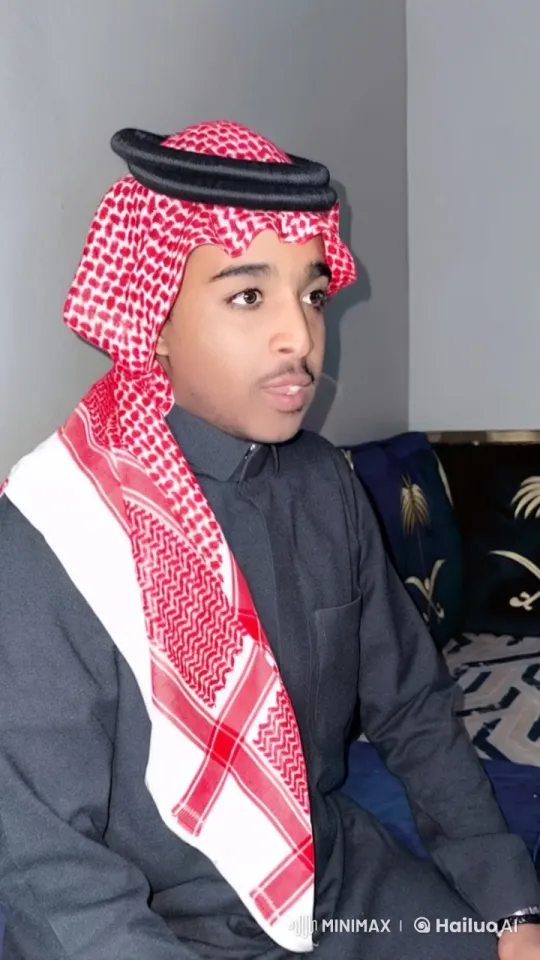 Man Smoking Calmly on Couch in Traditional Attire – AI Generated Video | Hailuo AI