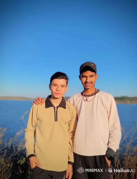 Young Men Playfully Fighting by Water in Live2D Animation – AI Generated Video | Hailuo AI
