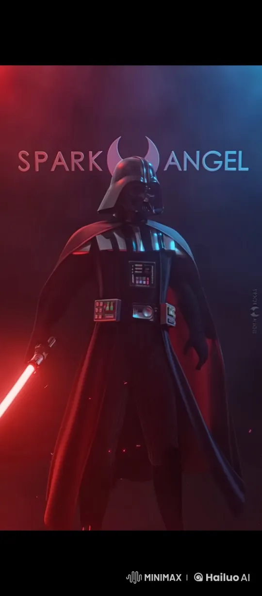 Darth Vader in Dramatic Lightsaber Scene – AI Generated Video | Hailuo AI