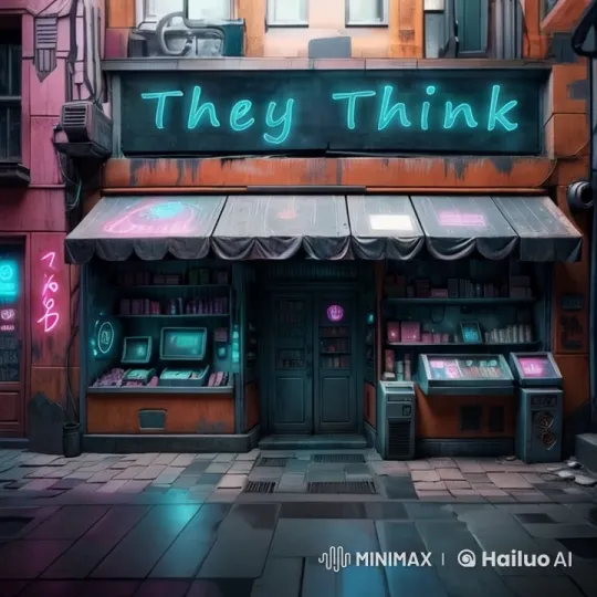 Cyberpunk City Street with Neon-Lit Storefront – AI Generated Video | Hailuo AI