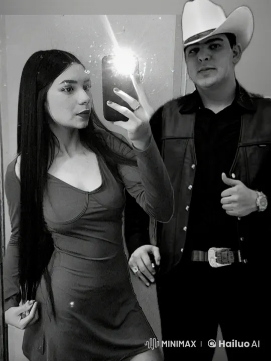 Couple Captured in Intimate Mirror Selfie – AI Generated Video | Hailuo AI