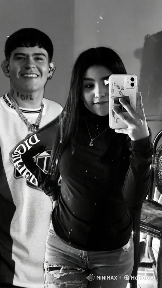 Affectionate Couple Captures Intimate Mirror Selfie – AI Generated Video | Hailuo AI
