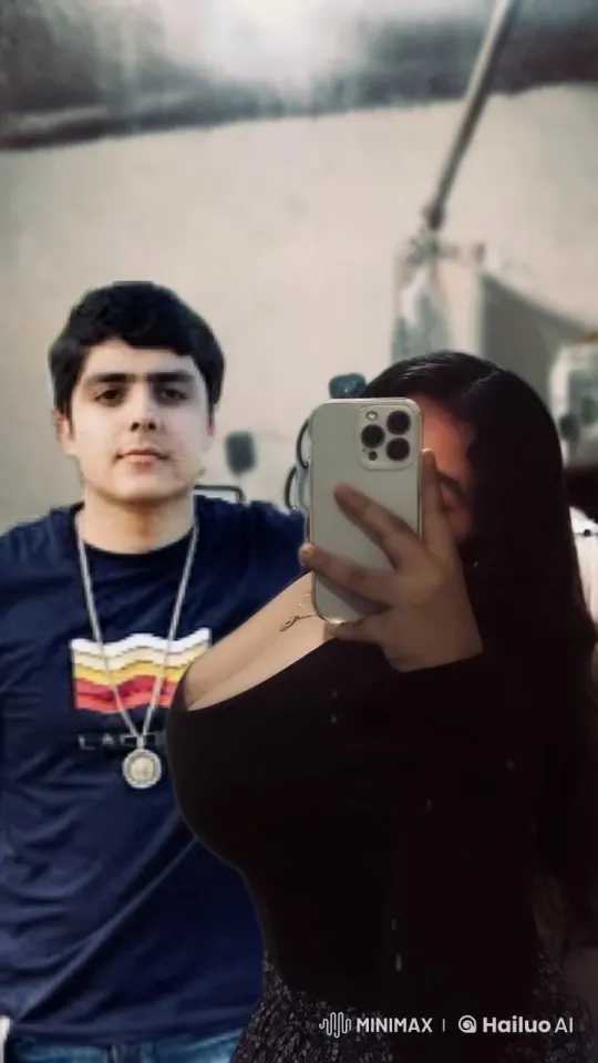 Young Couple Takes Romantic Selfie Indoors – AI Generated Video | Hailuo AI