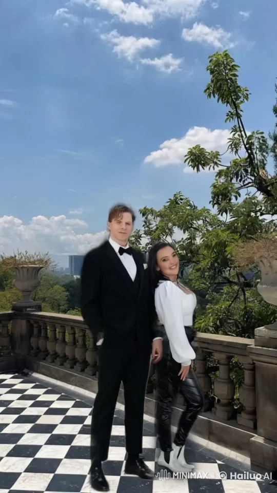 Affectionate Couple in Romantic Balcony Setting – AI Generated Video | Hailuo AI
