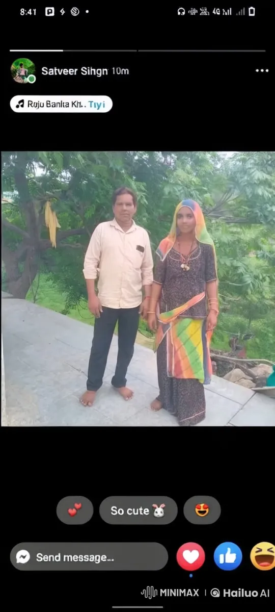 Couple's Intimate Embrace in Lush Greenery – AI Generated Video | Hailuo AI