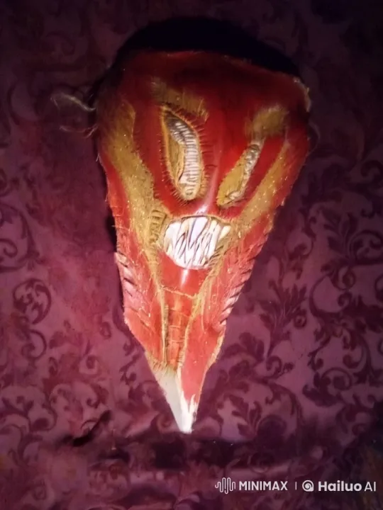 Dramatic Transformation of Emotions in a Red and Gold Mask – AI Generated Video | Hailuo AI