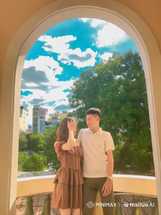Couple Showcases Martial Arts Under Blue Sky – AI Generated Video | Hailuo AI