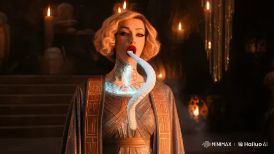 Mystical Summoning by Egyptian-Tattooed Woman – AI Generated Video | Hailuo AI