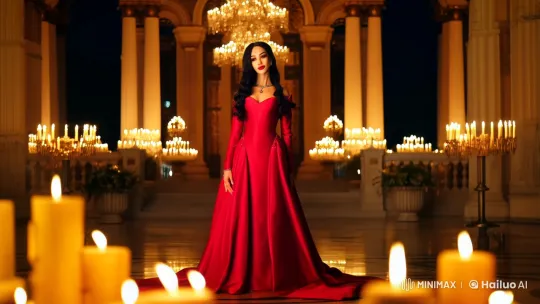 Sensual Queen in Luxury Palace - 4K Realism – AI Generated Video | Hailuo AI